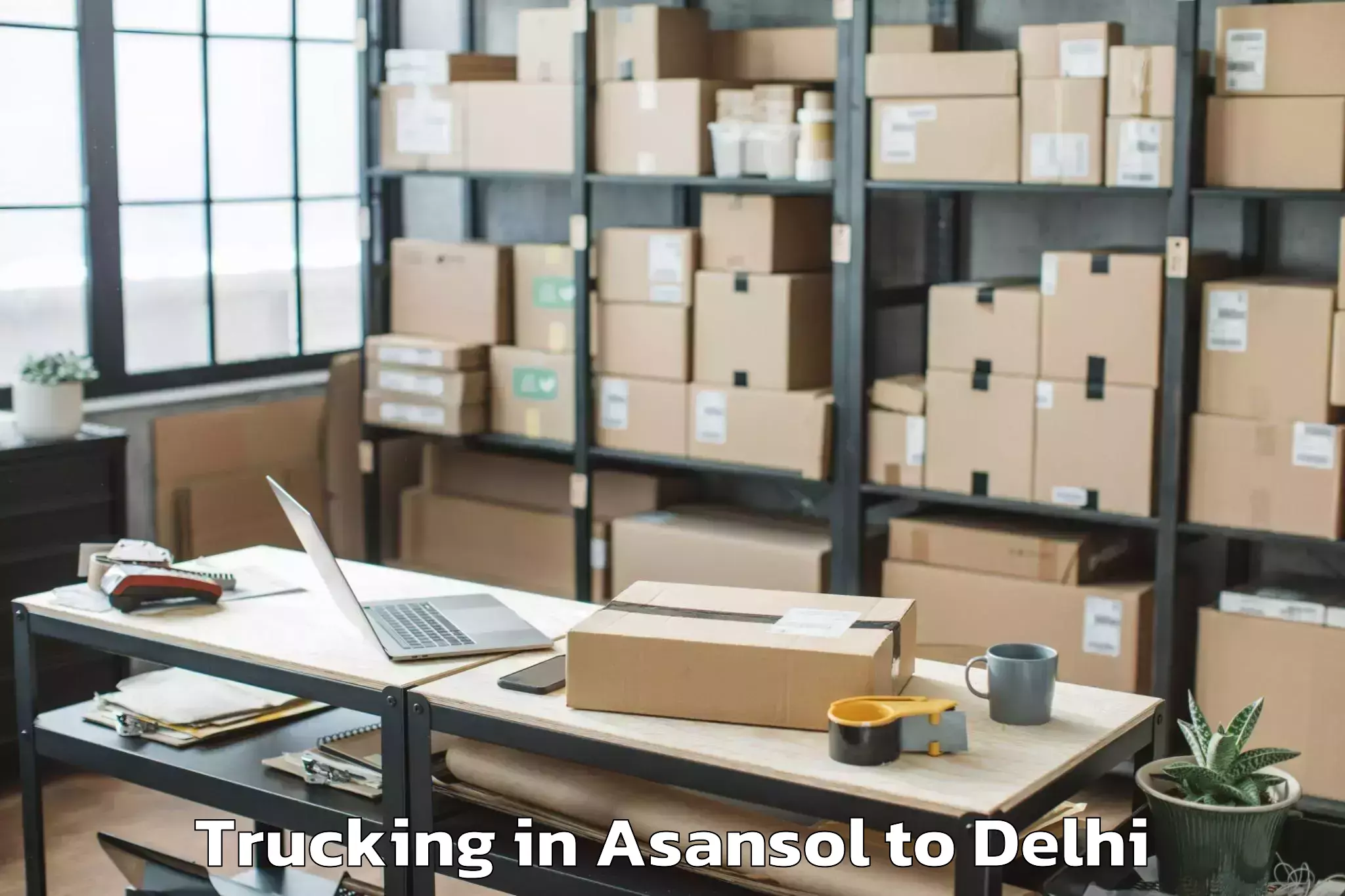 Trusted Asansol to Delhi Technological University Trucking